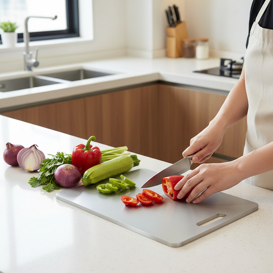 Cutting board in action