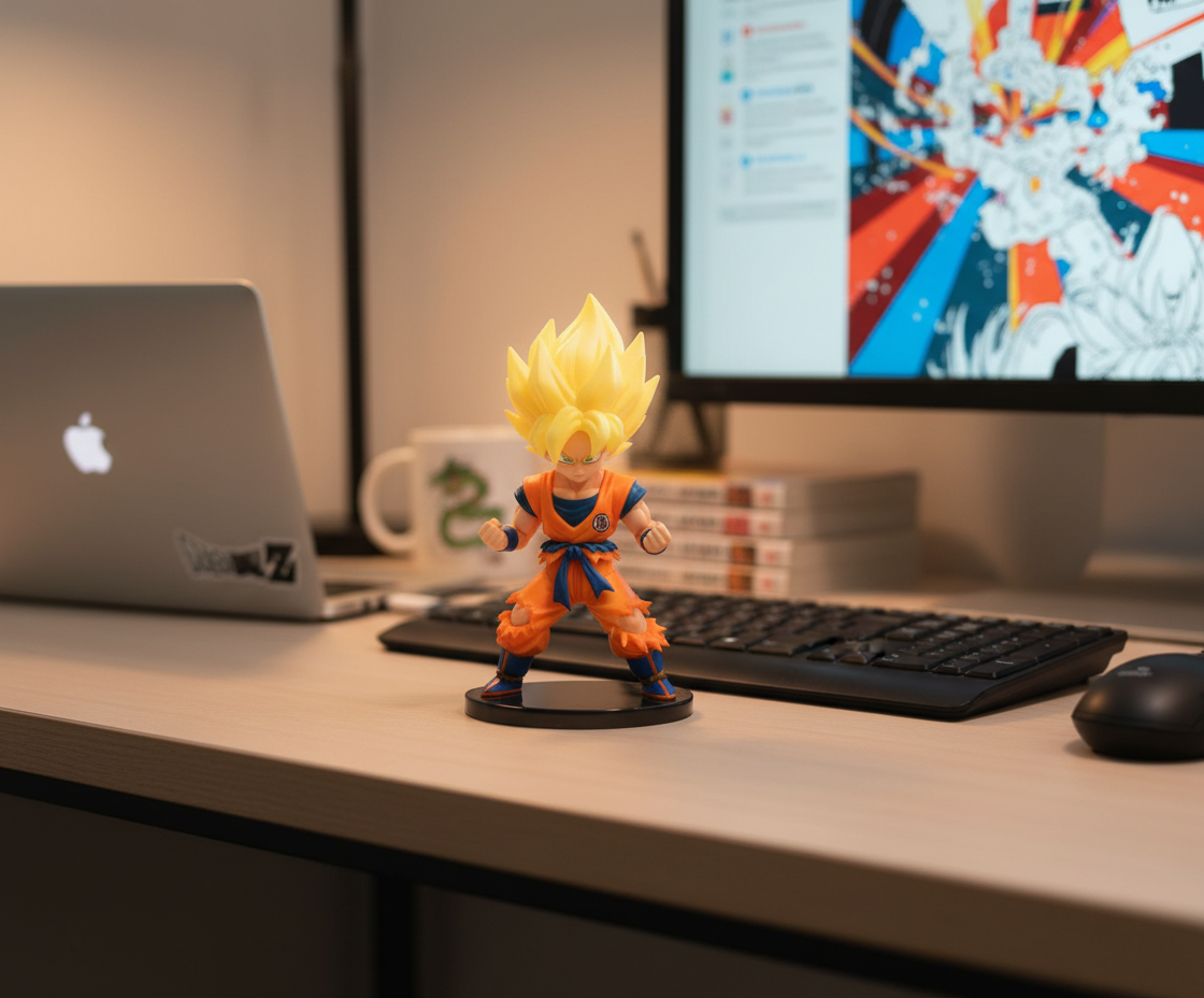Goku on desk