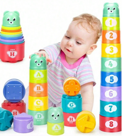 Baba Bou Blokke/Stapelbekers – Leer en Speel Tegelyk