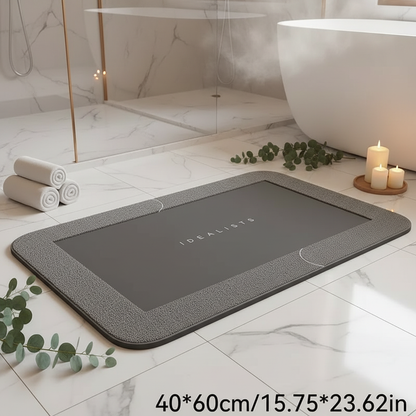 Luxury spa banner with bathroom mat