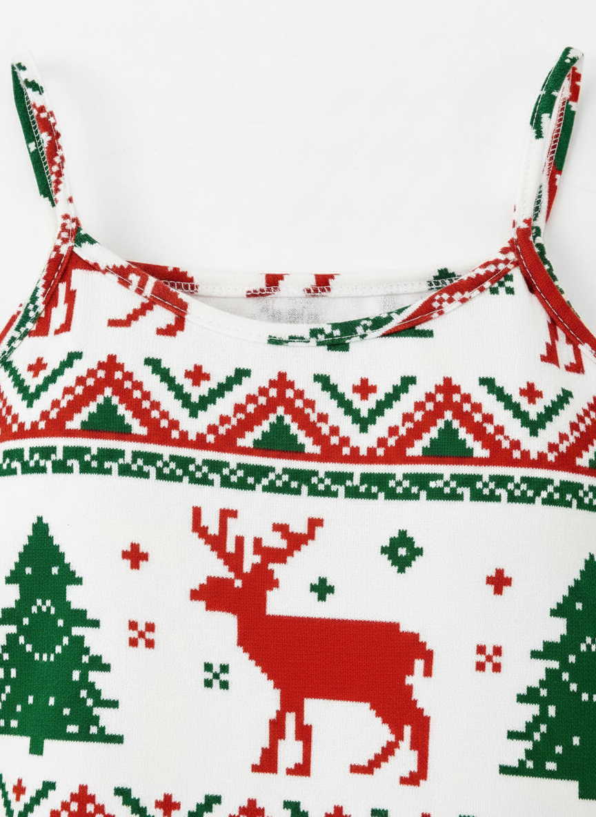 Red dress neckline detail