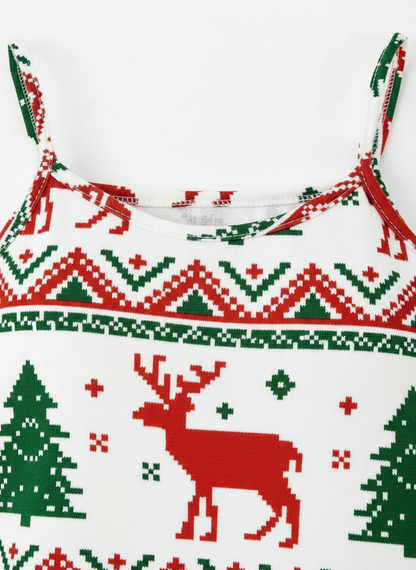 Red dress neckline detail