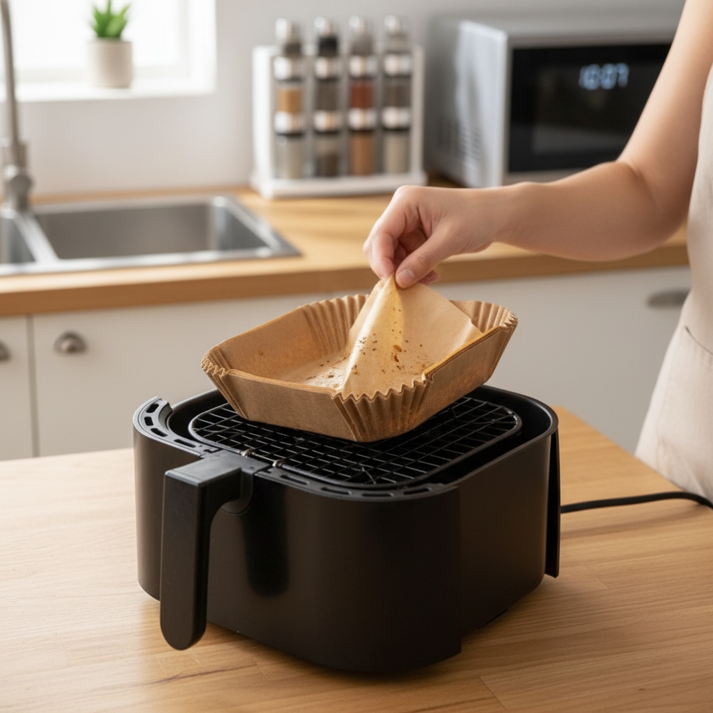 Showing clean basket after use