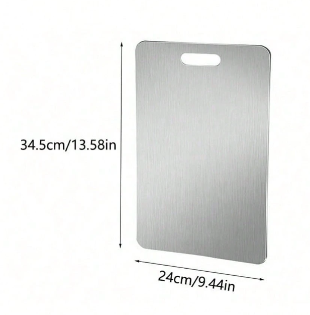 Titanium Staal Dubbelzijdige Snyplank – Duursaam en Higiënies