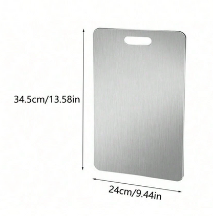 Titanium Staal Dubbelzijdige Snyplank – Duursaam en Higiënies