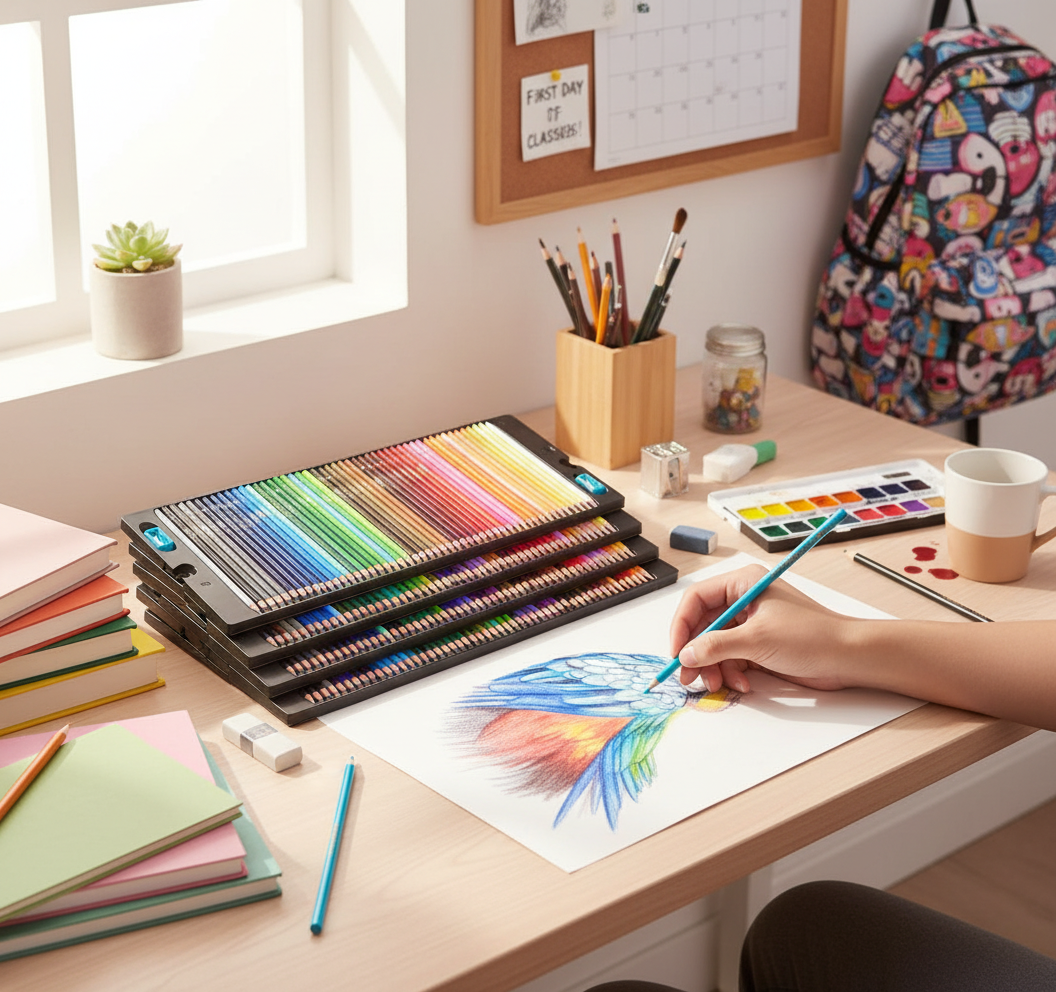 Study room creative workspace