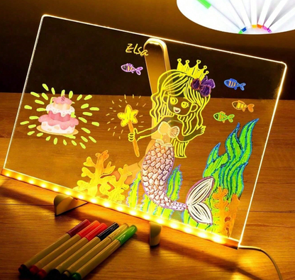 LED Droë-uitvee Bord met Staander – Skryf, Glans en Kommunikeer