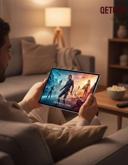 Watching movies on tablet